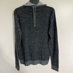 Men’s Brave Soul Knitted Hooded Sweater In‎ Dark Gray Size Medium